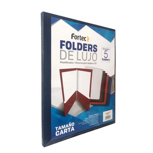 FOLDER FORTEC EL-3007 TAMAÑO CARTA 1 PAQUETE CON 5 PIEZAS-FORTEC