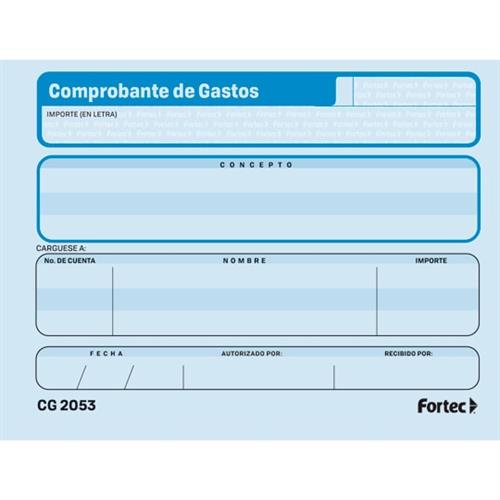 COMPROBANTE DE GASTOS FORTEC 3 BLOCK CON 50 HOJAS-FORTEC