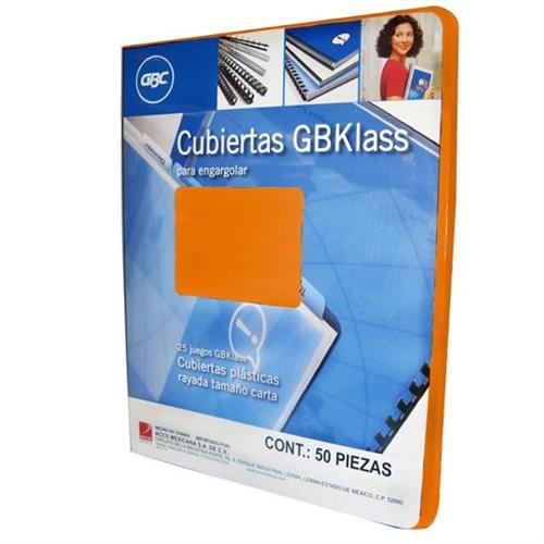 CUBIERTAS GBC GBKLASS M600010 TAMAÑO CARTA 1 PAQUETE CON 50 PIEZAS-GBC