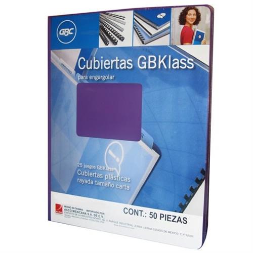 CUBIERTAS GBC GBKLASS M600022 TAMAÑO CARTA 1 PAQUETE CON 50 PIEZAS-GBC