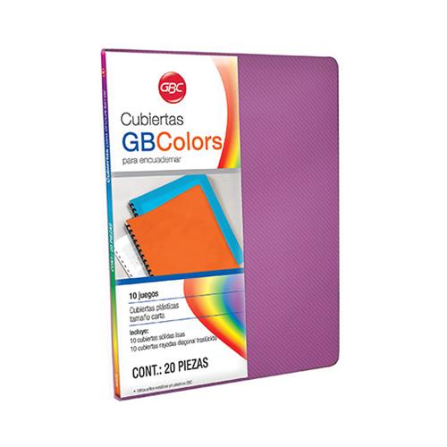 CUBIERTAS GBC GBCOLOR P3276 TAMAÑO CARTA 1 PIEZA CON 20 PIEZAS-GBC