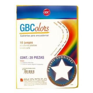 CUBIERTAS GBC GBCOLOR P3278 TAMAÑO CARTA 1 PIEZA CON 20 PIEZAS-GBC