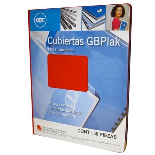 CUBIERTAS GBC GBPLAK P3547 TAMAÑO CARTA 1 PAQUETE CON 50 PIEZAS-GBC