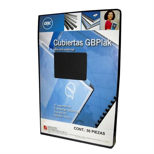 CUBIERTAS GBC GBPLAK P3549 TAMAÑO OFICIO 1 PAQUETE CON 50 PIEZAS-GBC