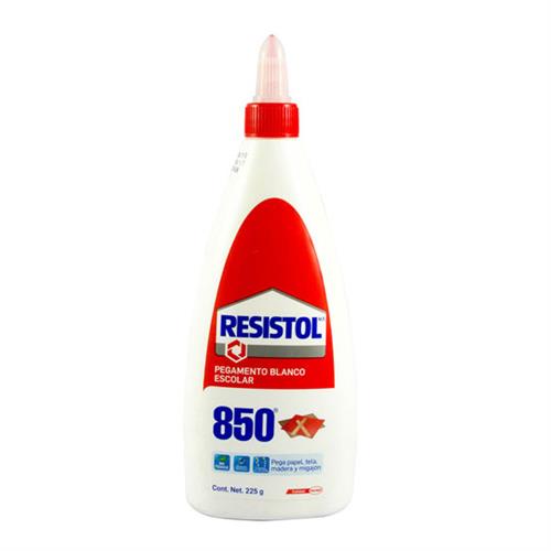 PEGAMENTO LIQUIDO HENKEL RESISTOL 850 COLOR BLANCO 225 GR-HENKEL