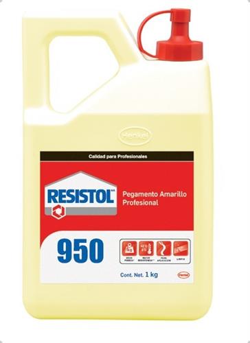 PEGAMENTO LIQUIDO RESISTOL RESISTOL 950 COLOR AMARILLO 1 KG-HENKEL