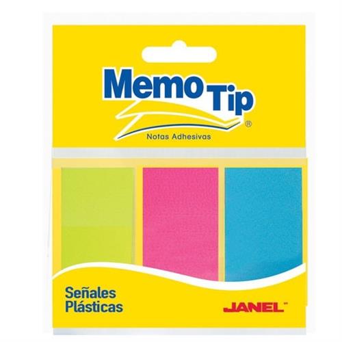 BANDERITAS JANEL MEMOTIP COLORES SURTIDOS 25 BANDERITAS-JANEL