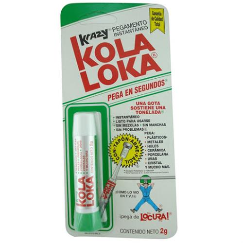 PEGAMENTO INSTANTANEO KOLA LOKA GOTERO COLOR TRANSPARENTE 2 GR-KOLA LOKA