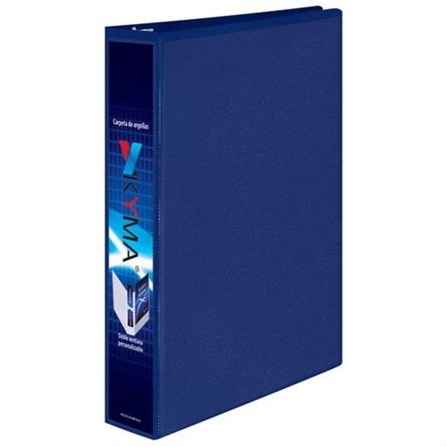 CARPETA DE VINIL BASICA ARILLO EN O DE 1 PULGADA COLOR AZUL KYMA KYMA 1 PIEZA-KYMA