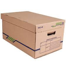 CAJA PARA ARCHIVO KYMA TAMAÑO OFICIO DE CARTON CORRUGADO SENCILLO KRAFT-KYMA