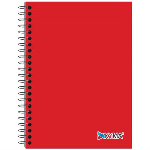 CUADERNO PROFESIONAL KYMA ROJO CUADRO CHICO 100 HOJAS-KYMA