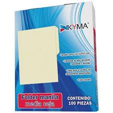 FOLDER KYMA TCRC TAMAÑO CARTA 1 PAQUETE CON 100 PIEZAS-KYMA