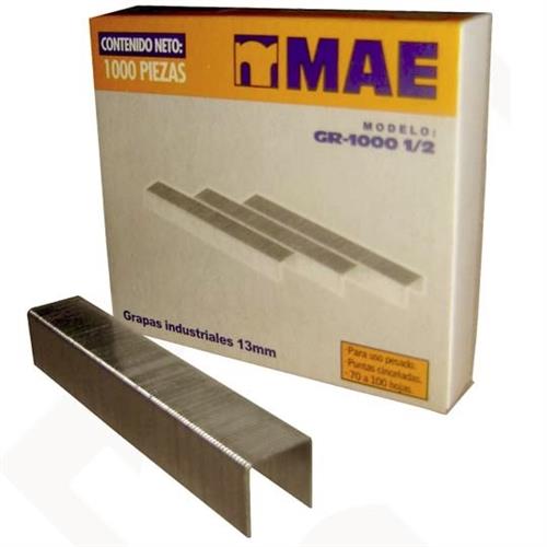 GRAPA ESTANDAR MAE GR13 CAJA CON 1000 GRAPAS-MAE