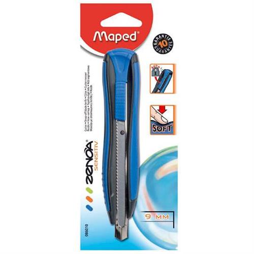 CUTTER MAPED ZENOA SENSITIV TAMAÑO 9 MM COLOR AZUL-MAPED