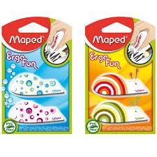 GOMA BLANCA CON DISEÑO MAPED ERGO FUN DE PLASTICO 2 PIEZAS-MAPED