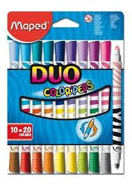 PLUMONES MAPED DE COLORES SURTIDOS 1 PAQUETE CON 10 PIEZAS-MAPED