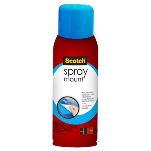 ADHESIVO EN AEROSOL SCOTCH MOUNT 6065 TRANSPARENTE DE BAJA ADHESION 290 GR 1 PIEZA-3M