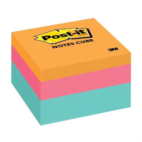 NOTA ADHESIVA REMOVIBLE POST IT 2018LA COLORES PASTEL FORMA CUADRADA 430 HOJAS-3M