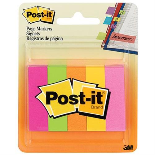 SEÑALADORES POST-IT 6705AF COLORES NEON 250 BANDERITAS-3M