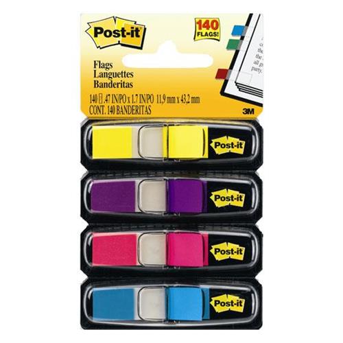 BANDERITAS POST-IT 6834AB COLORES NEON 140 BANDERITAS-3M