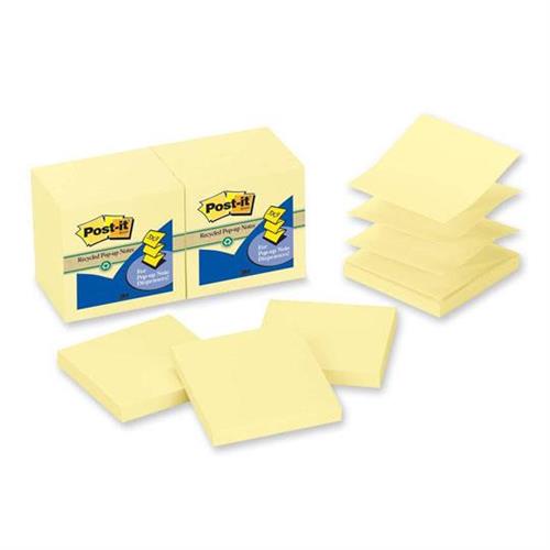 NOTA ADHESIVA REMOVIBLE POP-UP POST-IT R330-RP COLOR AMARILLO FORMA CUADRADA 100 HOJAS-3M