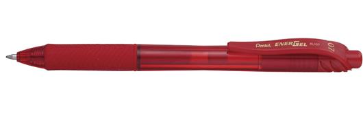 BOLIGRAFO PENTEL ENERGEL BL07 COLOR ROJO PUNTO FINO 0.7MM BARRIL REDONDO 1 PZA-PENTEL