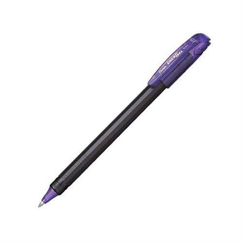 BOLIGRAFO PENTEL ENERGEL STICK COLOR VIOLETA PUNTO FINO 0.7MM BARRIL REDONDO 1 PZA-PENTEL