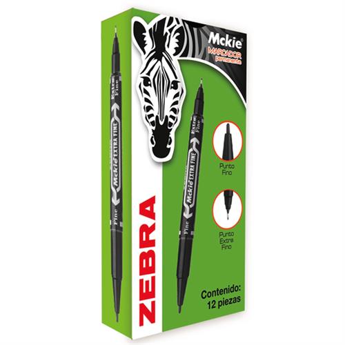 MARCADOR PERMANENTE ZEBRA MCKIE 1 PZA-ZEBRA