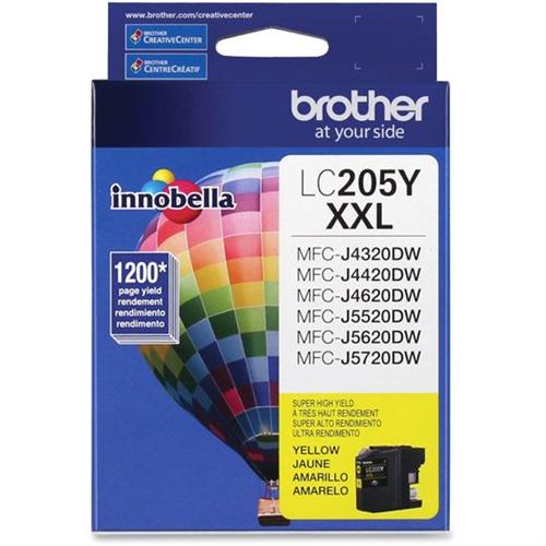 TINTA BROTHER LC205Y COLOR AMARILLO-BROTHER