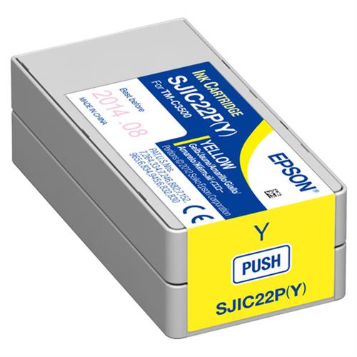 CARTUCHO DE TINTA EPSON TM-C3500 SJIC22P COLOR AMARILLO C33S020583-EPSON