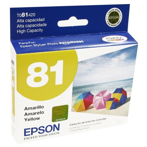 TINTA EPSON 81 COLOR AMARILLO T081420-EPSON