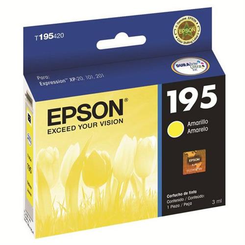 TINTA EPSON 195 COLOR AMARILLO T195420-AL-EPSON