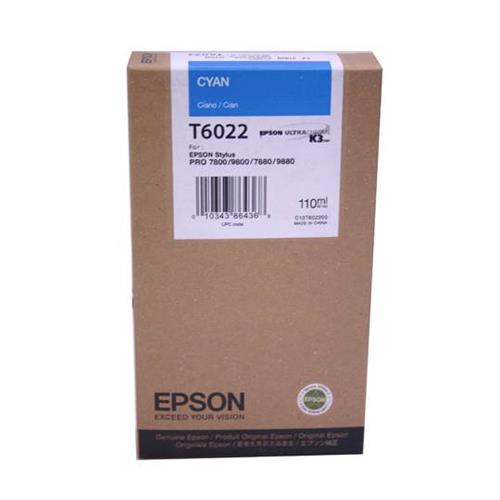 TINTA EPSON T6022 T602200 COLOR CYAN-EPSON