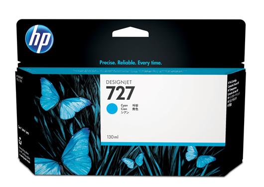 CARTUCHO DE TINTA HP 727 CYAN ORIGINAL B3P19A-HP