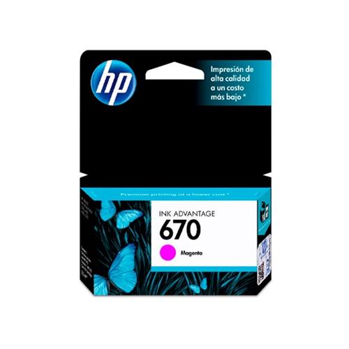 CARTUCHO DE TINTA HP 670 MAGENTA ORIGINAL CZ115AL-HP