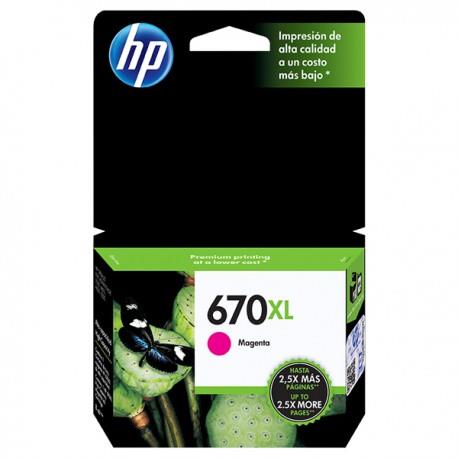 CARTUCHO DE TINTA HP 670XL MAGENTA ORIGINAL CZ119AL-HP