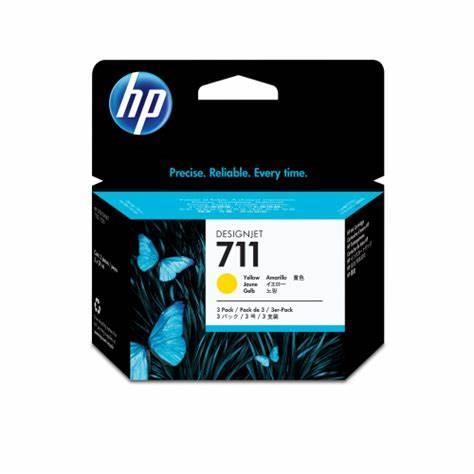 CARTUCHO DE TINTA HP 711 AMARILLO ORIGINAL CZ136A-HP