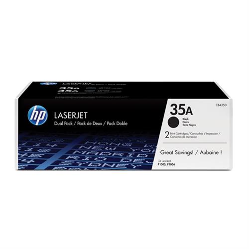 CARTUCHO DE TONER HP 35A NEGRO LASERJET ORIGINAL CB435AD-HP