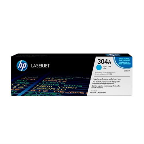 CARTUCHO DE TONER HP 304A CYAN LASERJET ORIGINAL CC531A-HP