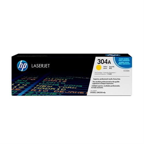 CARTUCHO DE TONER HP 304A AMARILLO LASERJET ORIGINAL CC532A-HP