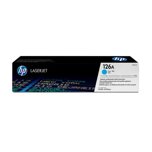 CARTUCHO DE TONER HP 126A CYAN LASERJET ORIGINAL CE311A-HP