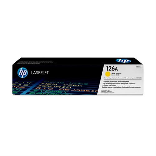 CARTUCHO DE TONER HP 126A AMARILLO LASERJET ORIGINAL CE312A-HP