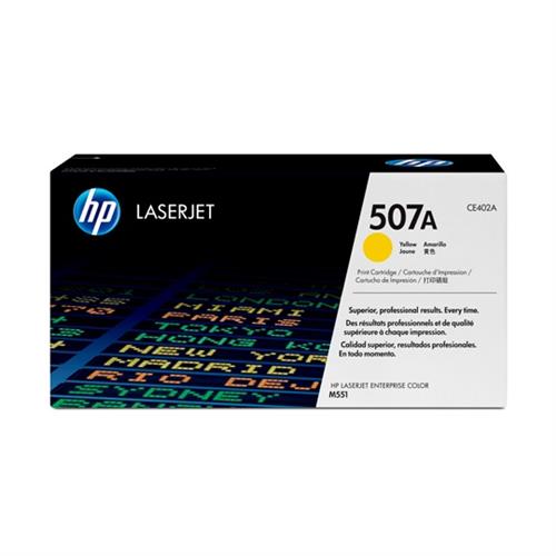 CARTUCHO DE TONER HP 507A AMARILLO LASERJET ORIGINAL CE402A-HP