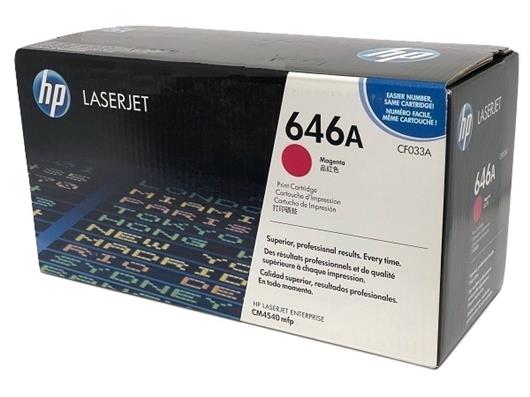 CARTUCHO DE TONER HP 646A MAGENTA LASERJET ORIGINAL CF033A-HP