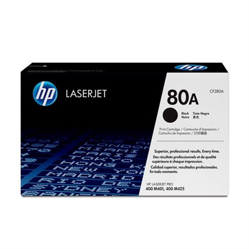 CARTUCHO DE TONER HP 80A NEGRO LASERJET ORIGINAL CF280A-HP