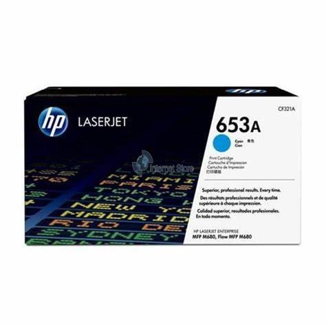 CARTUCHO DE TONER HP 653A CYAN LASERJET ORIGINAL CF321A-HP