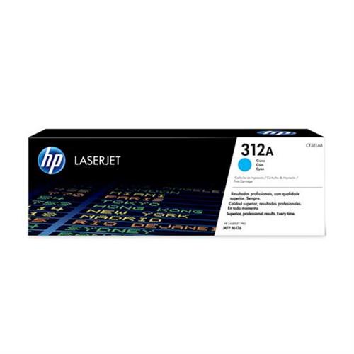 CARTUCHO DE TONER HP 312A CYAN LASERJET ORIGINAL CF381A-HP