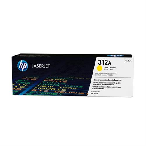 CARTUCHO DE TONER HP 312A AMARILLO LASERJET ORIGINAL CF382A-HP