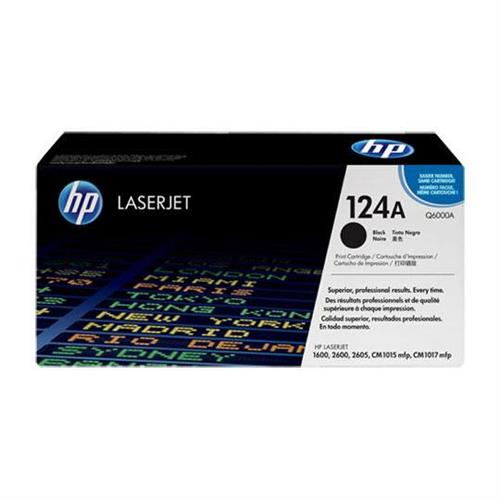 CARTUCHO DE TONER HP 124A NEGRO LASERJET ORIGINAL Q6000A-HP