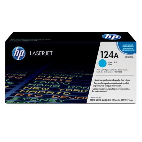 CARTUCHO DE TONER HP 124A CYAN LASERJET ORIGINAL Q6001A-HP